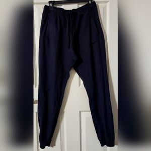Nike Vintage Navy Lined Jogger Track Pants YOUTH  Large
